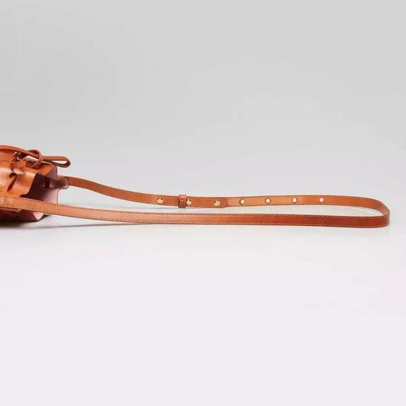 Mansur Gavriel Cammello/Rosa Vegetable Leather Mini Mini Bucket Bag - Picture 5 of 9